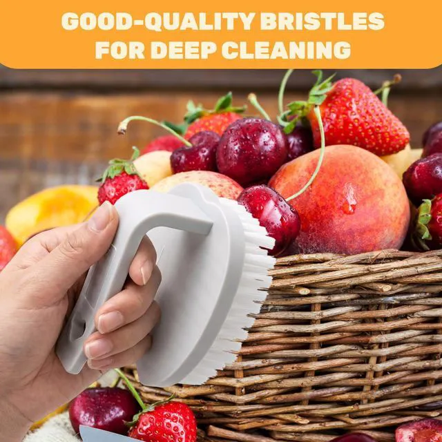 Alt view image 4 of 7 - 3PCS Potato Scrubber Brush, Vegetable Brush, Vegetable Scrubber Suitable for Kitchen Novices, Eco-Friendly Users and Fruit Cleaners