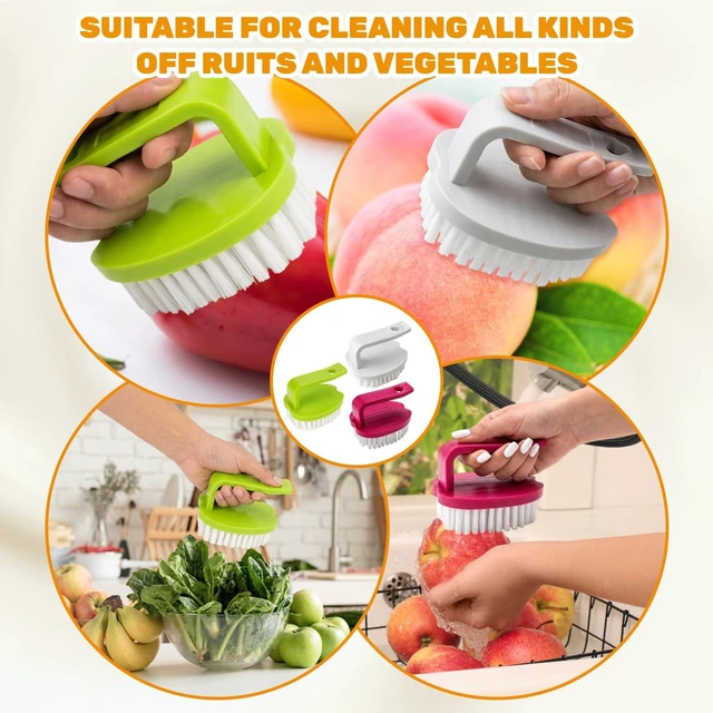 Alt view image 7 of 7 - 3PCS Potato Scrubber Brush, Vegetable Brush, Vegetable Scrubber Suitable for Kitchen Novices, Eco-Friendly Users and Fruit Cleaners