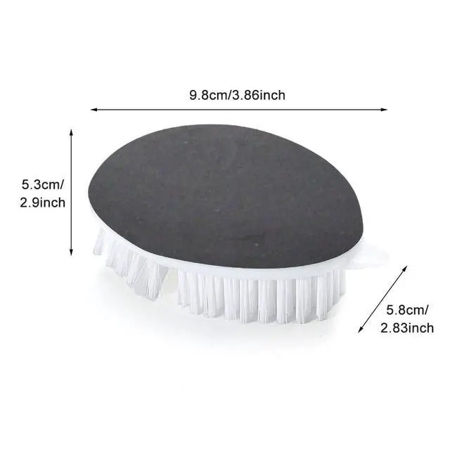 Alt view image 2 of 7 - Vegetable Brush,Veggie Brush Potato Scrubber Brush Veggie Brush with Non-Slip Grip for Food, Corn and Carrots, with Dots Remover(gray+white)