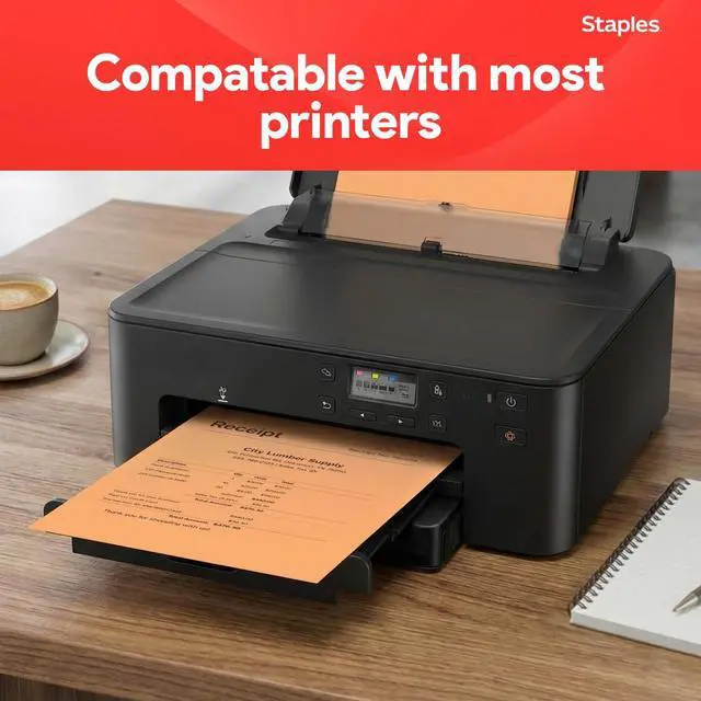 Alt view image 5 of 6 - Brights Colored Paper 8 1/2-Inch x 11-Inch Orange 500/Ream, For Office, School & Home