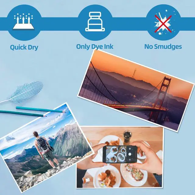 Alt view image 5 of 7 - 100 Sheets Thick Inkjet Glossy Photo Paper Picture 8.5x11 62lb 230g 11.1mil Cardstock Postcard Brochure For Dye Ink Inkjet Printer