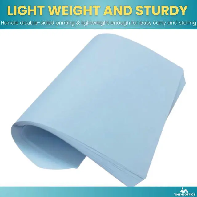 Alt view image 4 of 7 - Blue Copy Paper 8.5 x 11, Colored Copy Paper, Letter Size, 20lb Density, (500 Sheets)