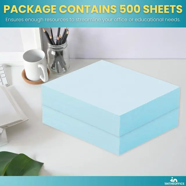 Alt view image 6 of 7 - Blue Copy Paper 8.5 x 11, Colored Copy Paper, Letter Size, 20lb Density, (500 Sheets)