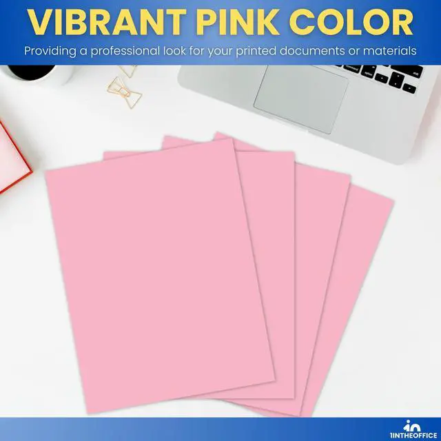 Alt view image 4 of 7 - Pink Copy Paper, Colored Printer Paper, 8.5" x 11", Letter Size, 20 lb Density, 500 Pack