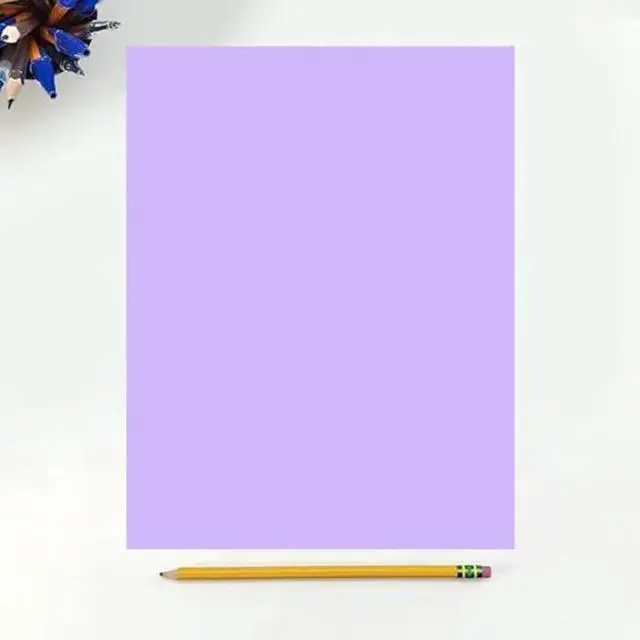 Main image of Colored Copy Printing And Writing Paper, 20 pound (75 GSM) 8.5" X 11", Letter Size, 500 Sheets Per Ream. (Lavender/orchid)