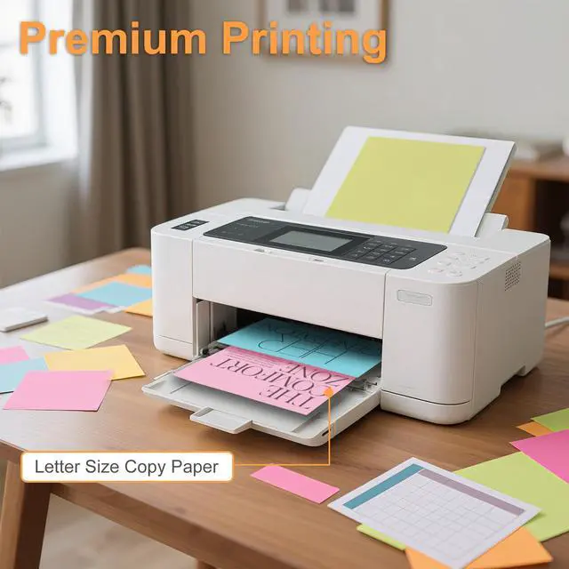 Alt view image 4 of 7 - Colored Copy Paper 8.5x11 Inches, 600-Sheets Letter Size Pastel Colored Paper Assorted Colors Printer Paper for Printing, Arts & Crafts, School Projects and Office Use