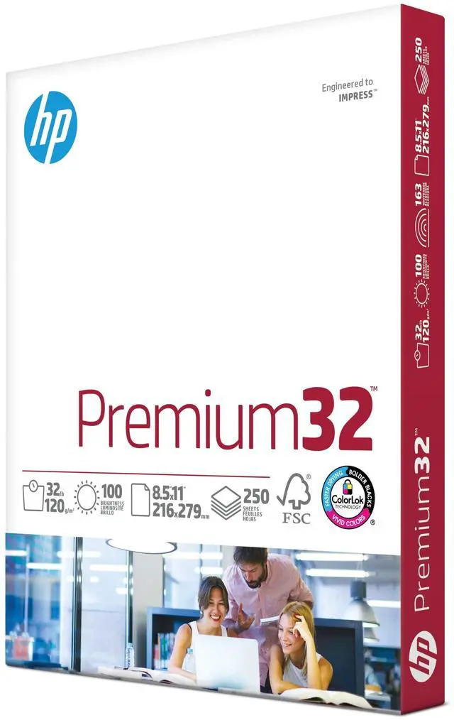 Main image of Printer Paper |8.5x11 Paper | Premium 32 lb | 1 Ream - 250 Sheets | 100 Bright | Made in USA FSC Certified | 113500R