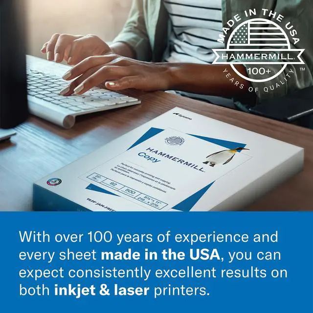 Alt view image 6 of 7 - Cardstock, Premium Color Copy, 100 lb, 8.5x11 - 1 Pack (250 Sheets) - 100 Bright, Made in the USA Card Stock, 120024R, White
