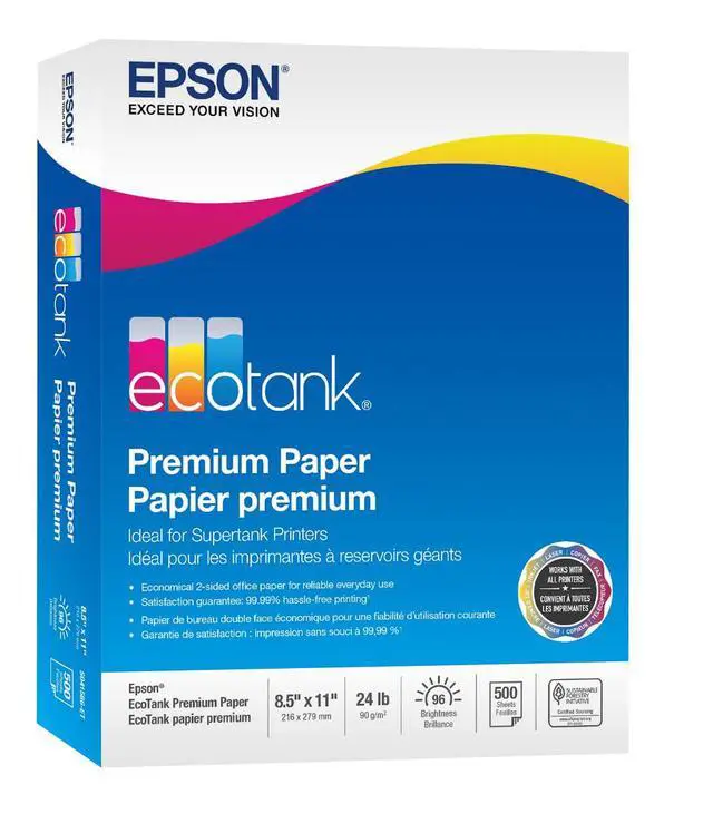 Alt view image 2 of 2 - EcoTank Premium Paper (S041586-ET), 8.5" x 11" (500 sheets)