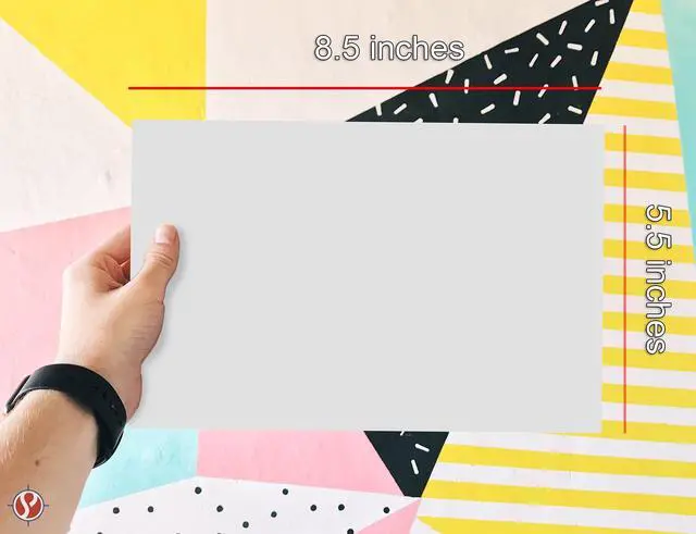 Alt view image 5 of 5 - 500 Sheets of Bright White 8.5" x 5.5" Half letter Size, Regular 24lb. Paper