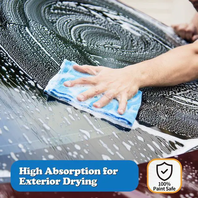 Alt view image 5 of 7 - Shop Towels, Pack of 150, Microfiber Cleaning Cloth Bulk, Microfiber Towels for Cars, Lint Free, Scratch-Free Cleaning Rags for Housekeeping, 11.5 x 11.5 inch