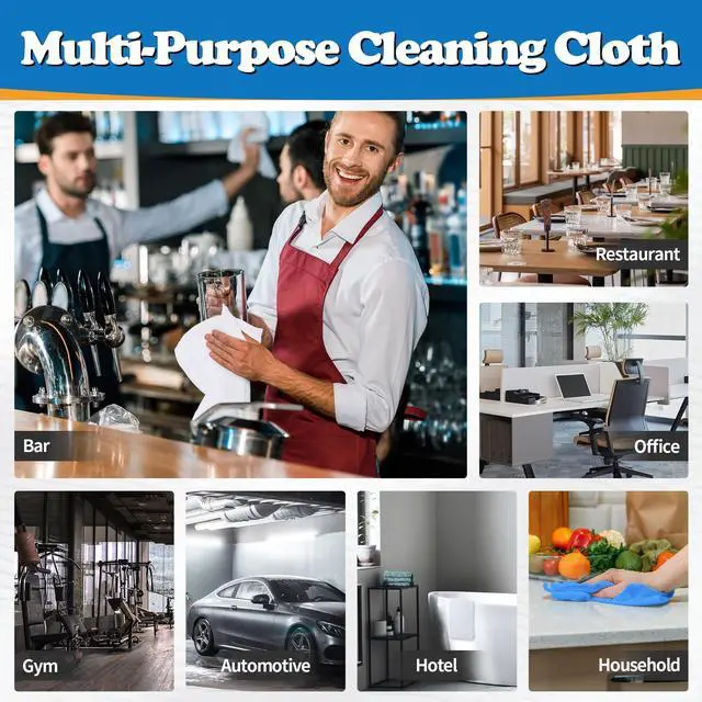 Alt view image 7 of 7 - Shop Towels, Pack of 150, Microfiber Cleaning Cloth Bulk, Microfiber Towels for Cars, Lint Free, Scratch-Free Cleaning Rags for Housekeeping, 11.5 x 11.5 inch