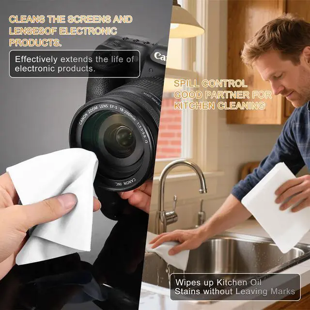 Alt view image 5 of 7 - Microfiber Wipes 6"x6"(100 Pcs,Class 100, 180GSM) Superfine Lint Free Cloths Cleaning and Drying Cloths Reusable Ultra Absorbent for All Surface Types