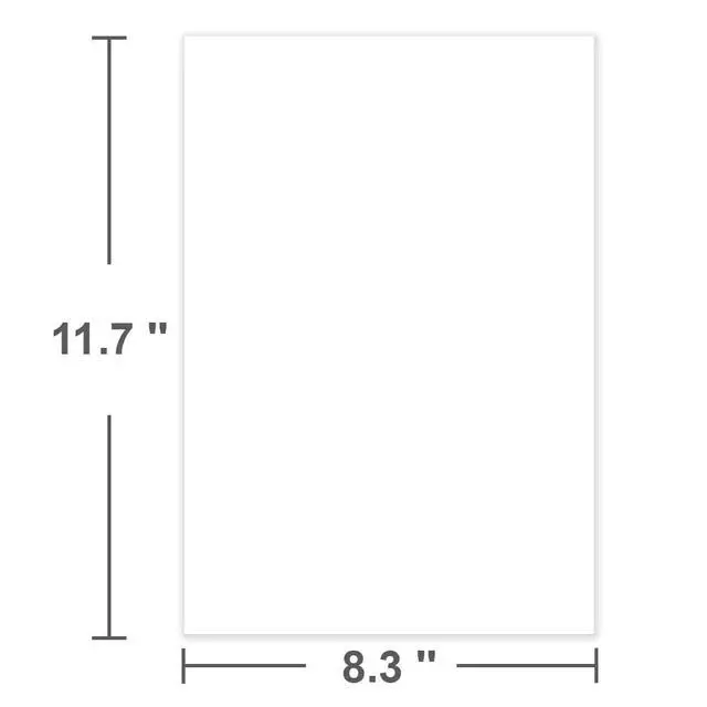 Alt view image 2 of 7 - A4 Printer Paper - 100 Sheets/200 Pages Blank Copy Paper, 28lb Bond/70lb Text (105 gsm) Premium Printing Papers, 8.3" x 11.7" (210 x 297 mm)