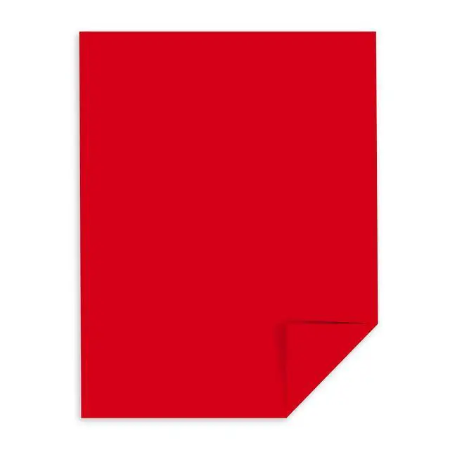 Alt view image 2 of 5 - Learning Resources 22551 Astrobrights Color Paper, 8.5 x 11, 24 lb / 89 gsm, Re-Entry Red, 500 Sheets