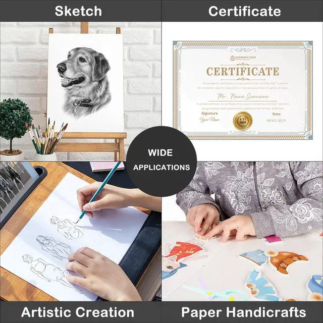 Alt view image 7 of 7 - White Cardstock Paper 30 Sheets, 8.5x11 inch Heavy Weight 85lb/230gsm Premium Card Stock for Printing, DIY Crafts, Scrapbooking, Invitations, Greeting Cards