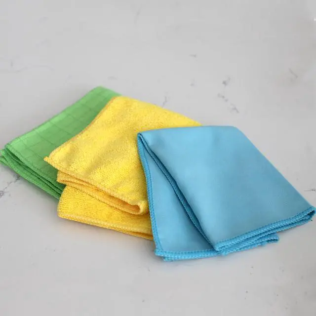 Alt view image 2 of 6 - Multi-Chore Microfiber All-Purpose Cleaning Cloths: Dusting and Polishing - 18 Piece