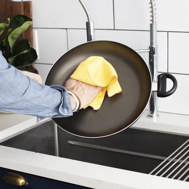 Alt view image 5 of 6 - Multi-Chore Microfiber All-Purpose Cleaning Cloths: Dusting and Polishing - 18 Piece