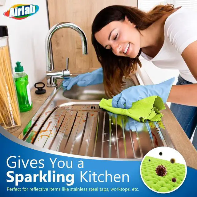 Alt view image 4 of 7 - Glass Polishing Cloth Streak Free Miracle Cleaning Cloth Lint Free Microfiber Cleaning Rags for Glasses Kitchen Dish Mirrors Easy Clean, Pack of 8, 16" x 12", Multicolor