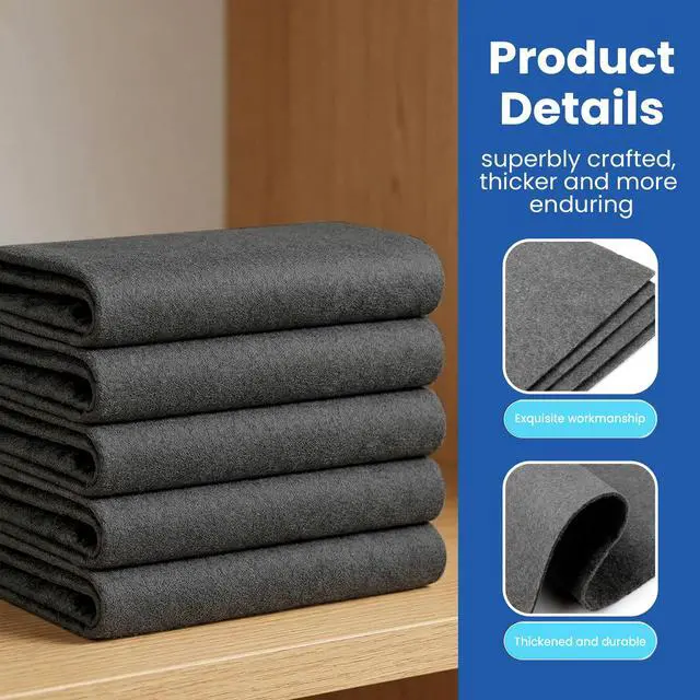 Alt view image 4 of 7 - Thickened Magic Cleaning Cloth (12 Pack) - Microfiber Streak Free Lint Free Reusable Cleaning Cloths for Windows, Mirrors, Cars and Kitchen (9.8" x 12.6")
