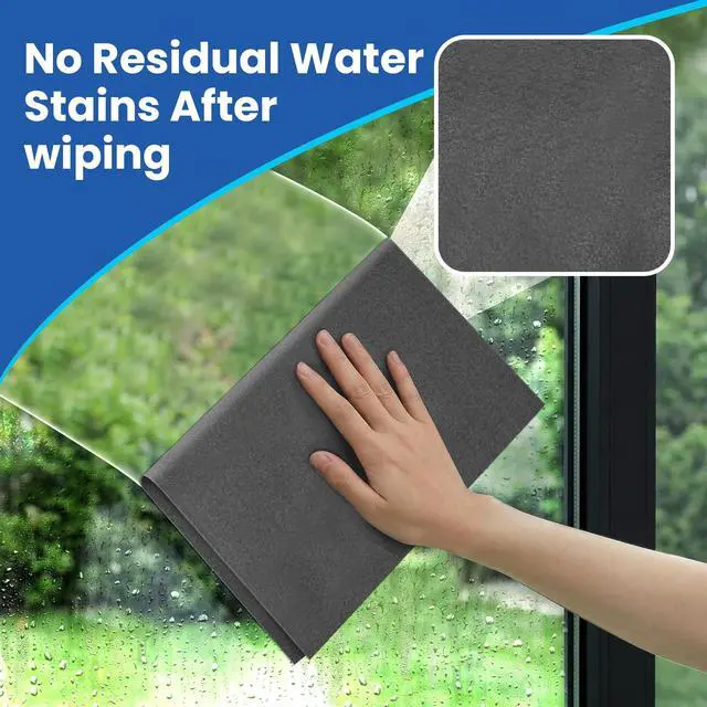 Alt view image 7 of 7 - Thickened Magic Cleaning Cloth (12 Pack) - Microfiber Streak Free Lint Free Reusable Cleaning Cloths for Windows, Mirrors, Cars and Kitchen (9.8" x 12.6")