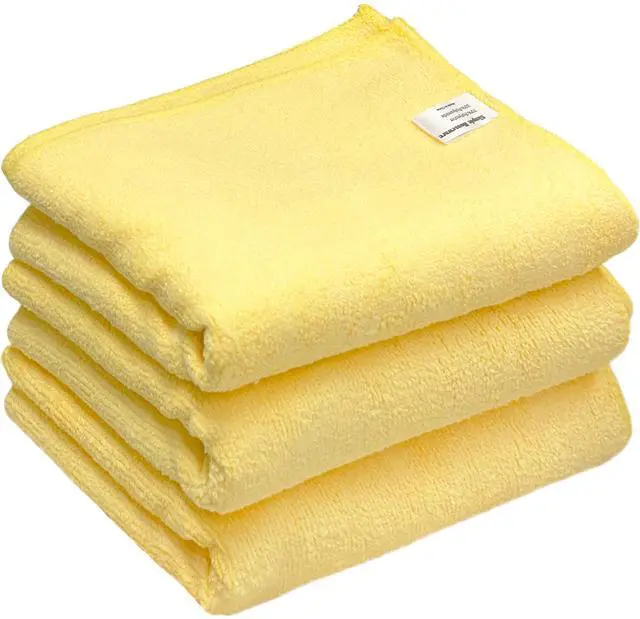 Main image of 3-Pack Microfiber Cleaning Towels, Heavy-Duty & Reusable Cloths for Home, Kitchen, and Car, 16" x 24", 325 GSM