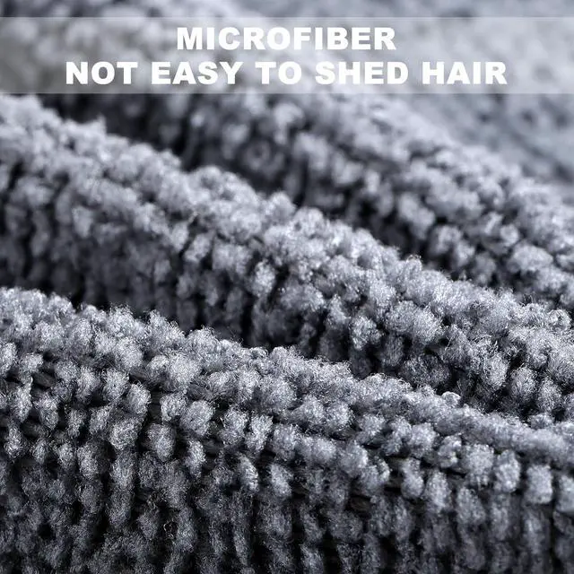 Alt view image 3 of 6 - Microfiber Cleaning Cloth Rags in A Box (20 Count) -7.9" x 7.9" Reusable Microfiber Towels for Cars - Edgeless Terry Towels,Small Microfiber Towel for Home, Kitchen (Geen)