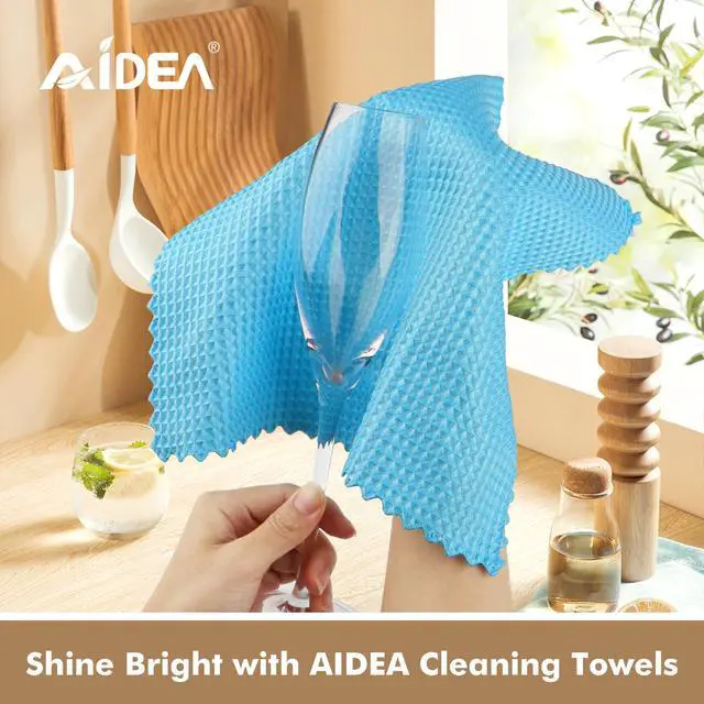 Alt view image 5 of 7 - Microfiber Glass Cleaning Cloth 12PK, Lint Free Cloth Polishing Cleaning Rags, Stainless Steel Wipes, Kitchen Dishcloths, Magic Cleaning Cloth for Glass, Windows, Mirrors, Stainless Steel 11×11"
