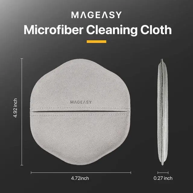 Alt view image 6 of 7 - Microfiber Cleaning Cloth for Electronics, iPhone iPad MacBook, Car Screen Cleaner, Keyboards, Eye Glasses, Camera Lens Wipes - No Lint & Streak Free Thick Polishing Cloth Reusable