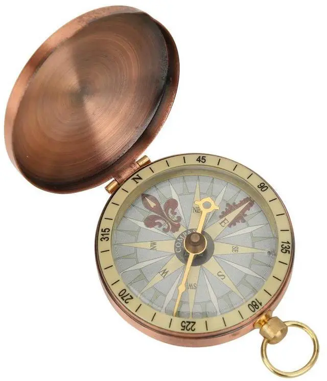 Main image of Vintage Pocket Compass, Classic Camping Watch Flip Navigation Retro