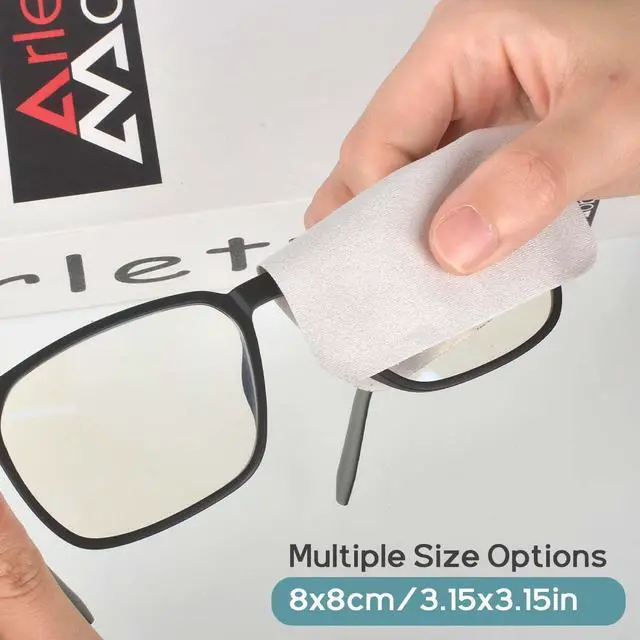 Alt view image 3 of 6 - 60 Pack Small Microfiber Cleaning Cloth for Eyeglasses 8x8cm/3.15x3.15in Luxury Suede Glass Cleaning Cloth Glasses Cleaner for Eye Glass Lens Cleaning Gentle and Lint-Free