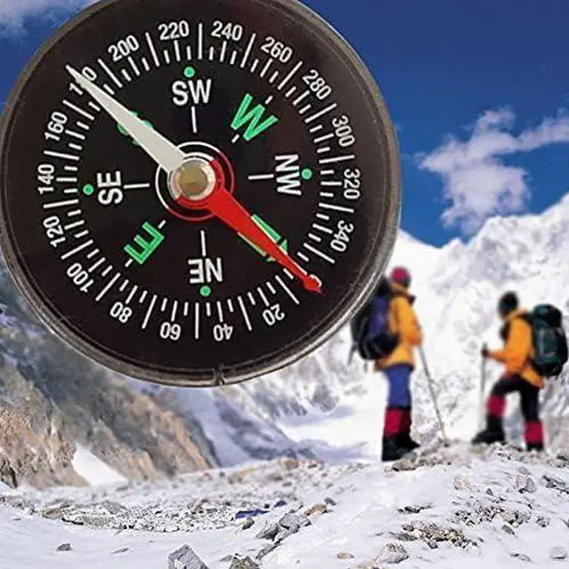 Main image of Black Mini Survival Compass Outdoor New 40mm Pocket Oil Filled Compass for Camping Hiking Portable Navigation Camping Handheld Outdoor Activities Accessory,Electronics and Gadgets,Compasses