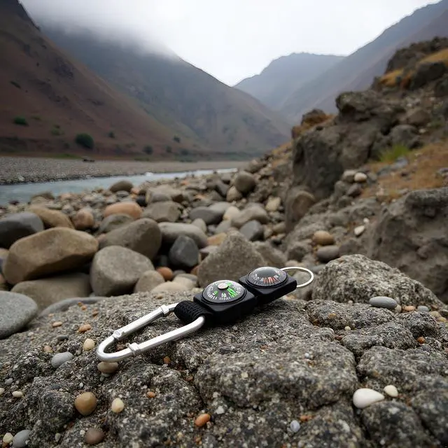 Alt view image 7 of 7 - 2Pcs Black Carabiner Key Chain Compass Thermometer Metal Camping Outdoor Gadgets Hiking Survival to Multifunctional O0R8 Mountaineering Sports and Outdoor Recreation Accessories