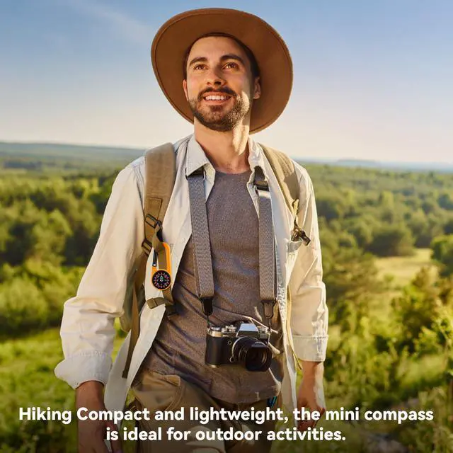 Alt view image 4 of 7 - 12 Pcs Compass Keychain for Kids, Colorful Mini Carabiner Clip Pocket Compass for Summer Camp, Backpacking, Birthday Party Favors and Classroom Prizes