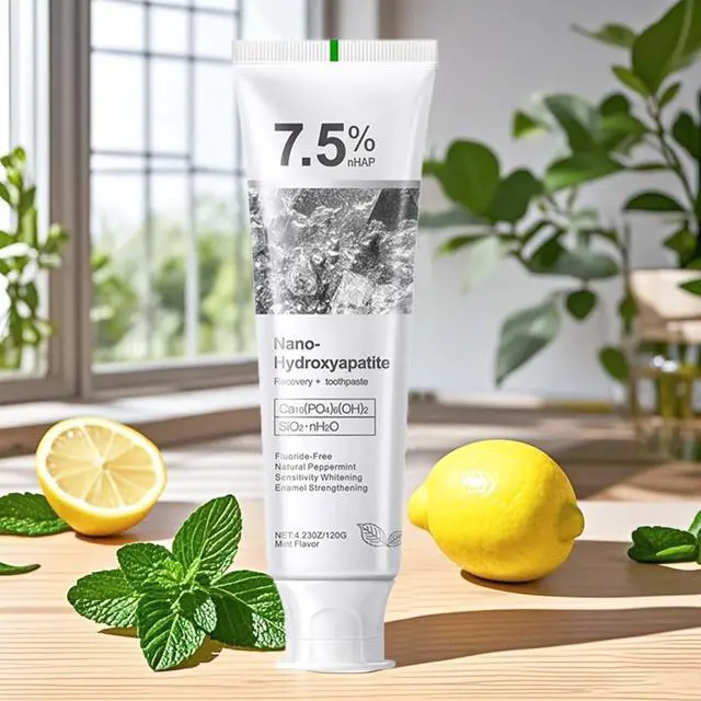 Alt view image 4 of 7 - Hydroxyapatite Toothpastes for Enamel Protection and Tooth Strengthening, Gentle Mint, Safe for Sensitive Teeth, Daily Oral Care for Fresh Breath & Oral Health (2)