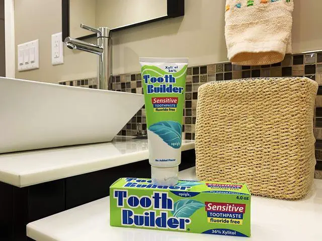 Alt view image 5 of 6 - Tooth Builder SLS Free Toothpaste (Stops Tooth Sensitivity) Prevents Canker Sores, Cavities, Perioral Dermatitis, Bad Breath, Chapped Lips, 4 oz (4 Ounce (Pack of 1), Unflavored)