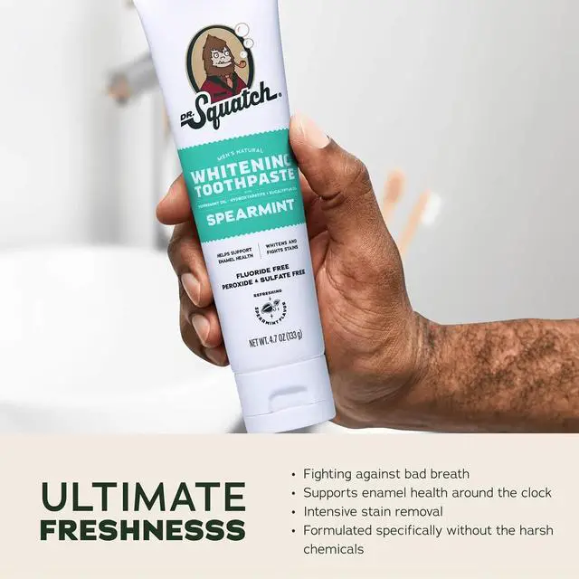 Alt view image 4 of 7 - Hydroxyapatite Toothpaste Whitening - Natural, Fluoride-Free Toothpaste - Enamel Support - Day & Night Set - Citrus Mint & Spearmint, (4.7 oz, 2-Pack)