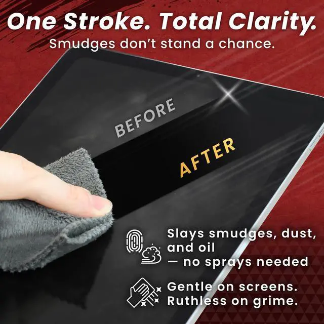 Alt view image 3 of 7 - Samurai ClothJapanese Microfiber Cleaning Cloth | Washable, Reusable, Lint Free Cloth for Phones, Laptops, Lenses, Screens & Electronics | Made in Japan | Small | 2 Pack