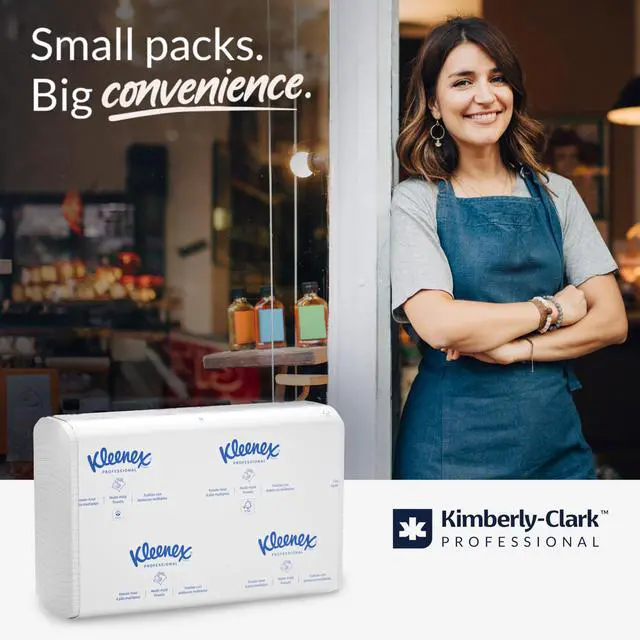 Alt view image 3 of 7 - Professional Universal Multifold Paper Towels, Bulk (02046), Absorbency Pockets, 9.2" x 9.4" Towel, White (150 Sheets/Pack, 8 Packs/Case, 1,200 Sheet Total)