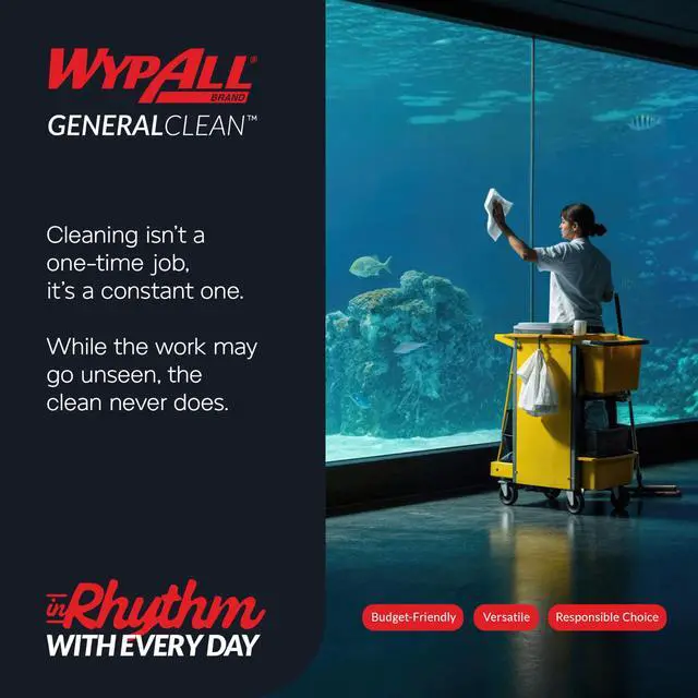 Alt view image 3 of 7 - GeneralClean X60 Cloths Multi-Task Cleaning Wipes (54015), Brag Box, Strong and Absorbent Towels, White (1 Pack of 236 Sheets, 236 Sheet Total)