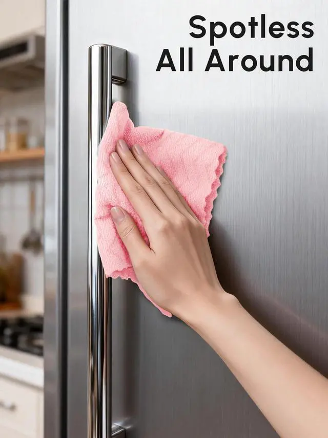 Alt view image 5 of 7 - Microfiber Cleaning Cloths Roll, 75 Pack Tear Away Microfiber Towels Roll, 12" x 12" Lint Free Rags, Reusable Cleaning Cloths, Washable, Scratch Free,Ultra Absorbent Dish Rags(Pink Ripple)