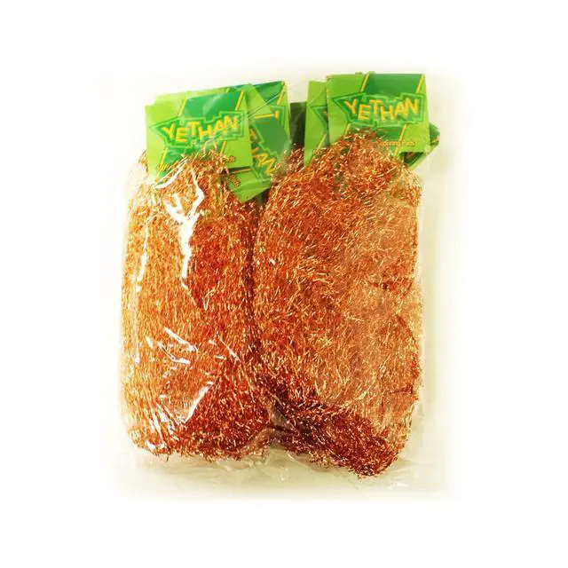 Alt view image 4 of 5 - Copper Scouring Pad, Scrubbing Scour Pads 10 Pcs/Pack, Pure Copper, 13g / Pc
