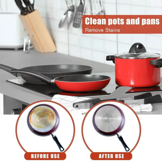 Alt view image 6 of 7 - 30 Pcs Copper Coated Scouring Pad for Dishes Pots Pans and Ovens Easy Scouring for Tough Kitchen Cleaning