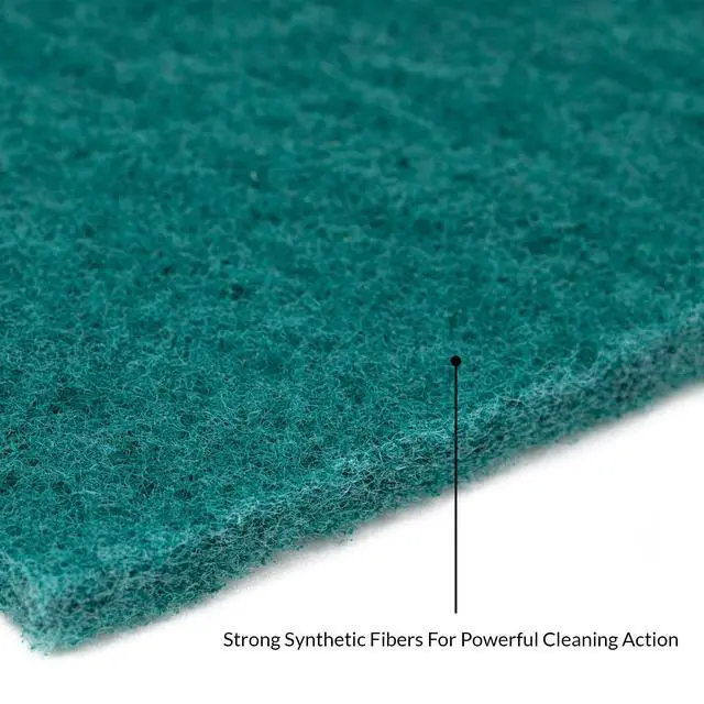 Alt view image 2 of 7 - 50-Pack Heavy Duty Green Scouring Pads 4x6 Inch | Reusable Non-Scratch Scrub Pads for Kitchen, Dishes, Pots, Pans, Grills & Household Cleaning | Multipurpose Scrubbers for Tough Stains