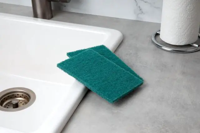 Alt view image 6 of 7 - 50-Pack Heavy Duty Green Scouring Pads 4x6 Inch | Reusable Non-Scratch Scrub Pads for Kitchen, Dishes, Pots, Pans, Grills & Household Cleaning | Multipurpose Scrubbers for Tough Stains