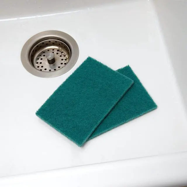 Alt view image 5 of 7 - 50-Pack Heavy Duty Green Scouring Pads 4x6 Inch | Reusable Non-Scratch Scrub Pads for Kitchen, Dishes, Pots, Pans, Grills & Household Cleaning | Multipurpose Scrubbers for Tough Stains