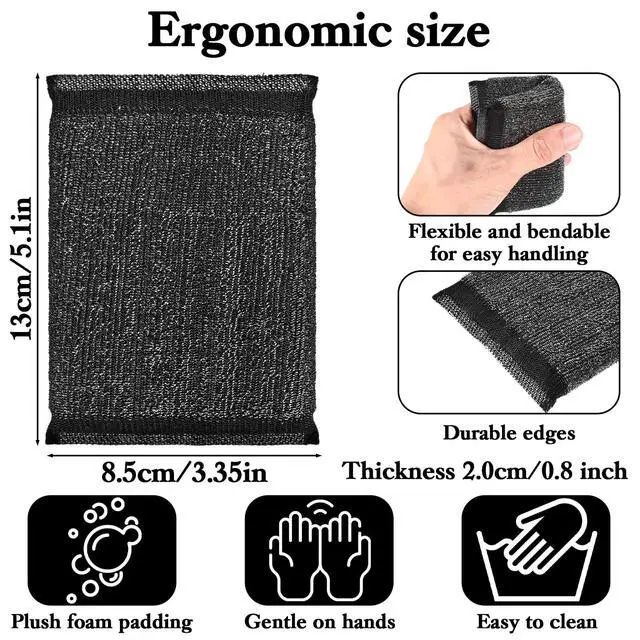 Alt view image 2 of 7 - 6 Pcs Kitchen Sponges, Steel Wool Scrubbing Sponges, Non Scratch Scrubbers, Heavy Duty Reusable Multipurpose Cleaning Sponge for Washing Dishes, Pots, Pans, Household Cleaning