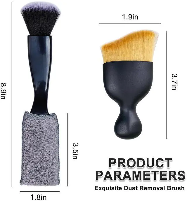 Alt view image 4 of 7 - 3 Pack Car Interior Detail Dust Brush, Microfiber Duster Brush, Feather Duster, Car Interior Detailing Brush, Cleaning Duster for Car Interior, Air Vents, Computer, Keyboard