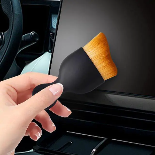 Alt view image 3 of 7 - 5-piece mini Cleaning Brush Set, Soft Bristle Detail Brush, Suitable for car Interior, Dashboard, Ventilation, Keyboard, Leather Surface with Protective Cover