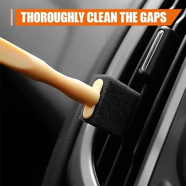 Alt view image 4 of 6 - Car Air Vent Brush Set, No Scratch Sponge Auto Detailing Brushes, Multifunctional Car Dusting Brush, Soft Vehicle Interior & Exterior Cleaning Supplies for SUV, Truck(5PCS)